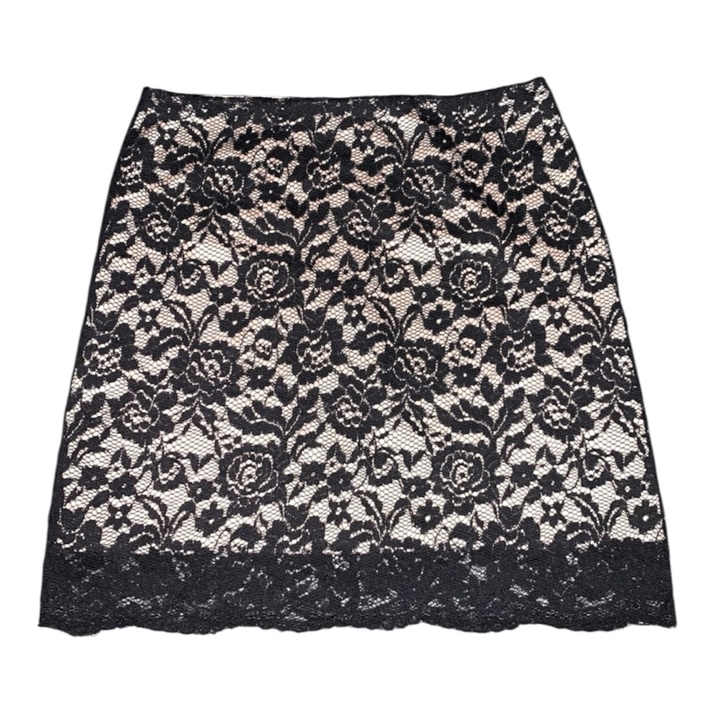 Love Notes Lined Lace Mini- Skirt